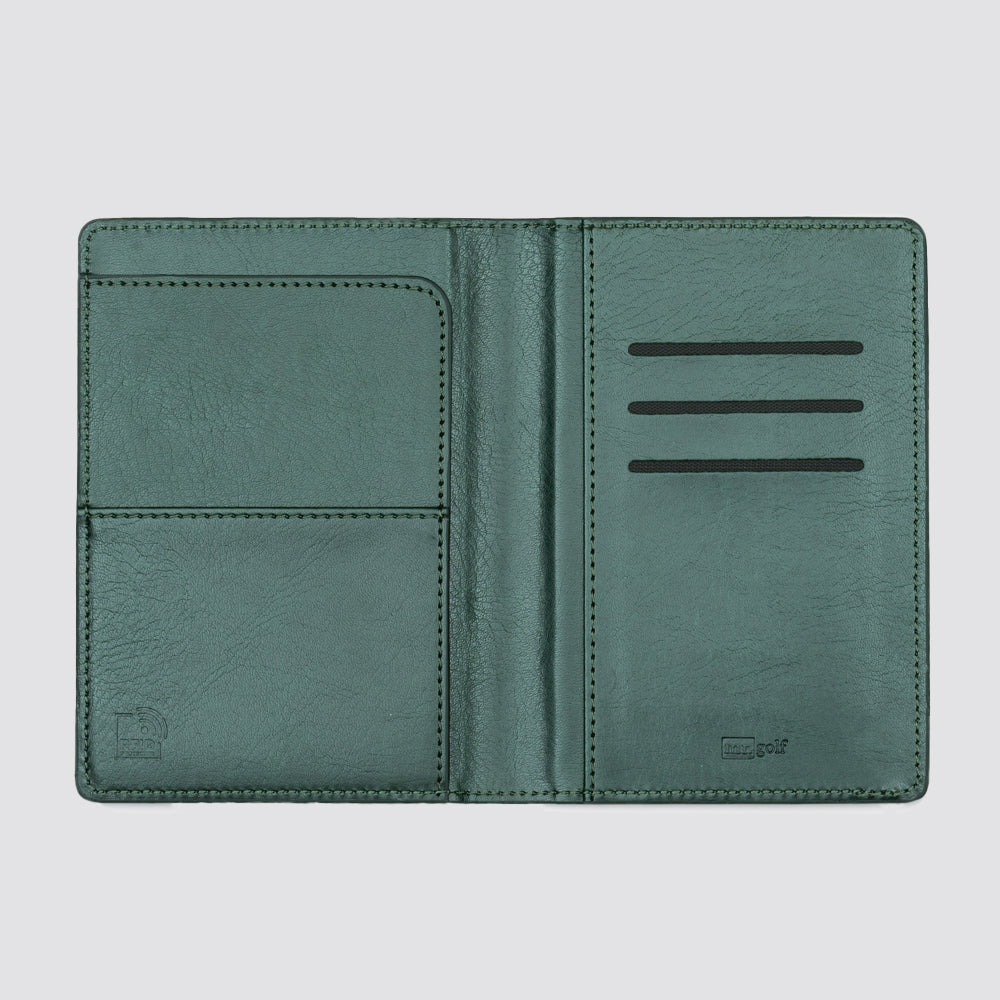 Personalised Premium Passport Holder and Luggage Tag (Olive Green)