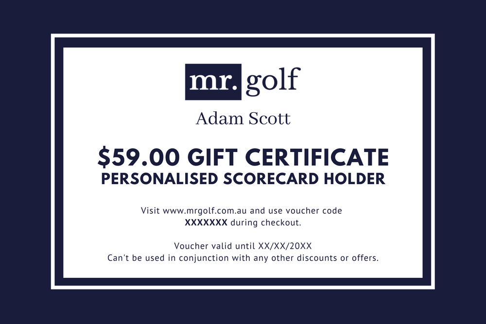 Gift Voucher - Personalised Scorecard Holder