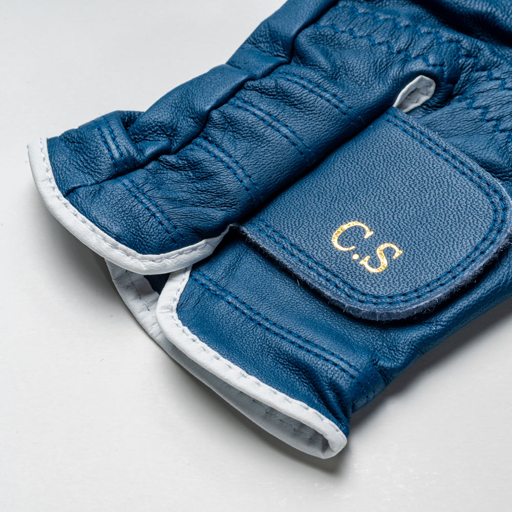 Personalised Premium Cabretta Leather Golf Glove (MENS) - Royal Blue