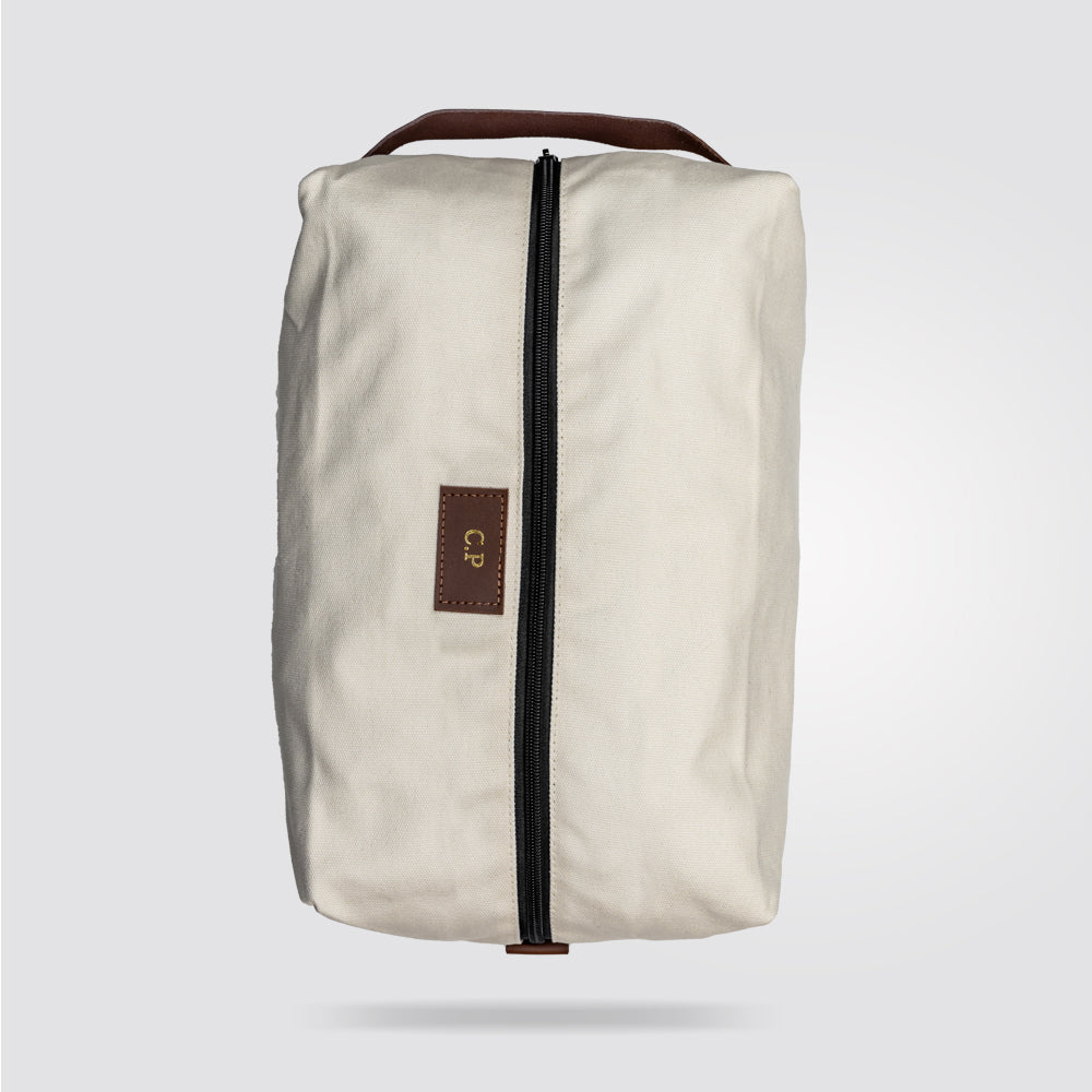 Personalised Premium Golf Shoe Bag (Ivory)