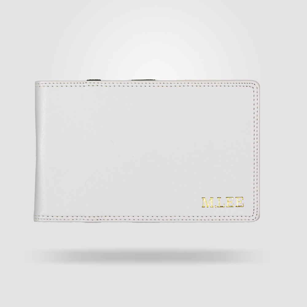 Personalised Premium Golf Scorecard Holder (White)