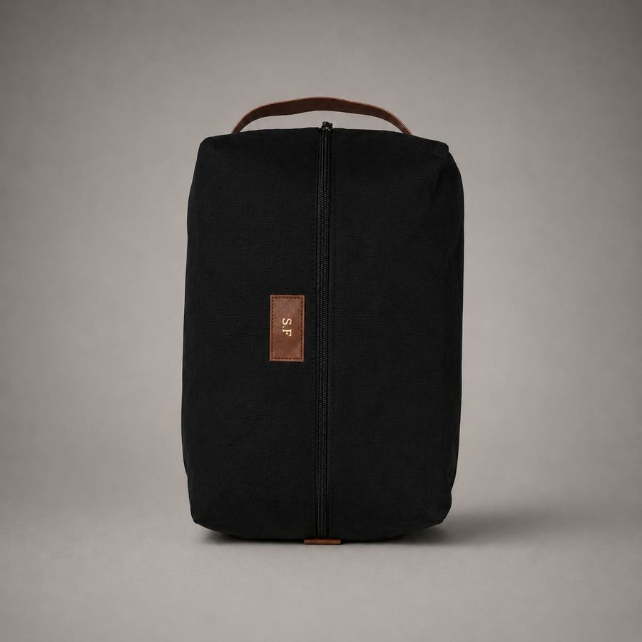 Personalised Golf Shoe Bag (Black)