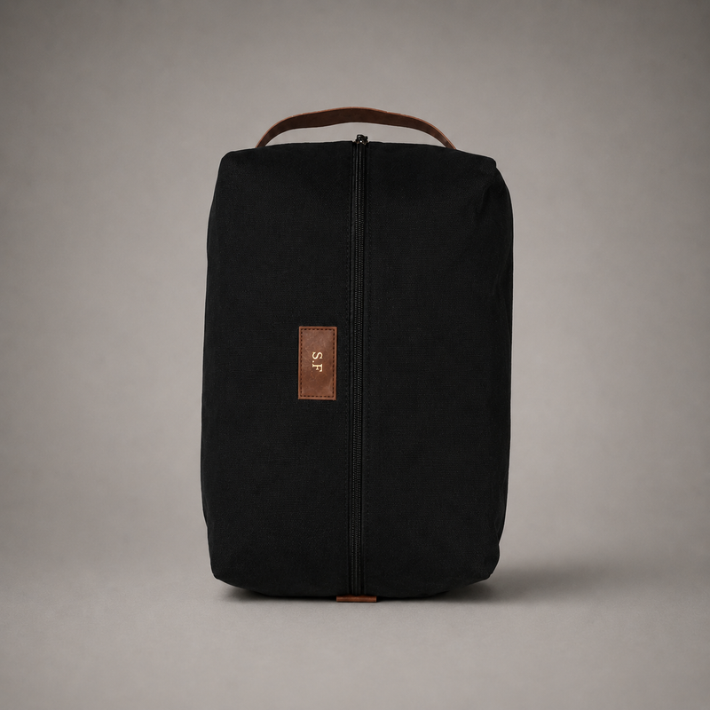 Personalised Golf Shoe Bag (Black)