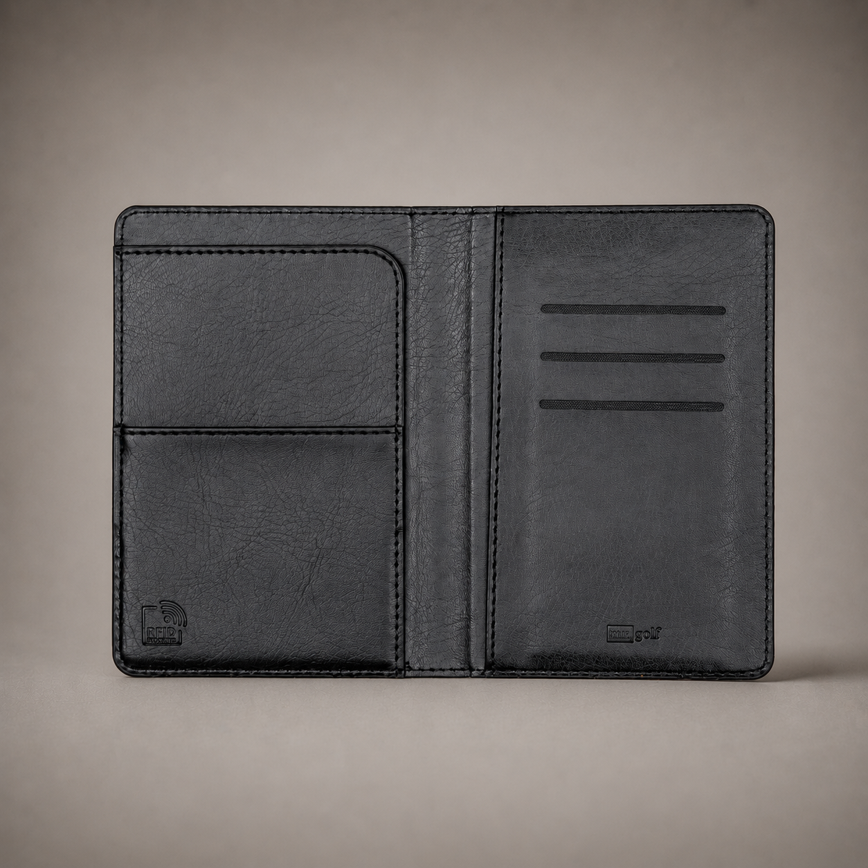 Personalised Passport Holder and Luggage Tag (Jet Black)