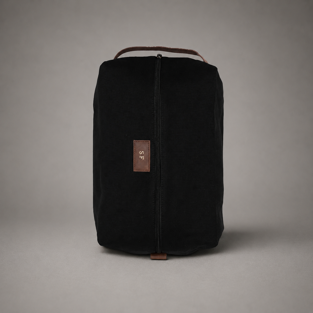 Personalised Golf Shoe Bag (Black)