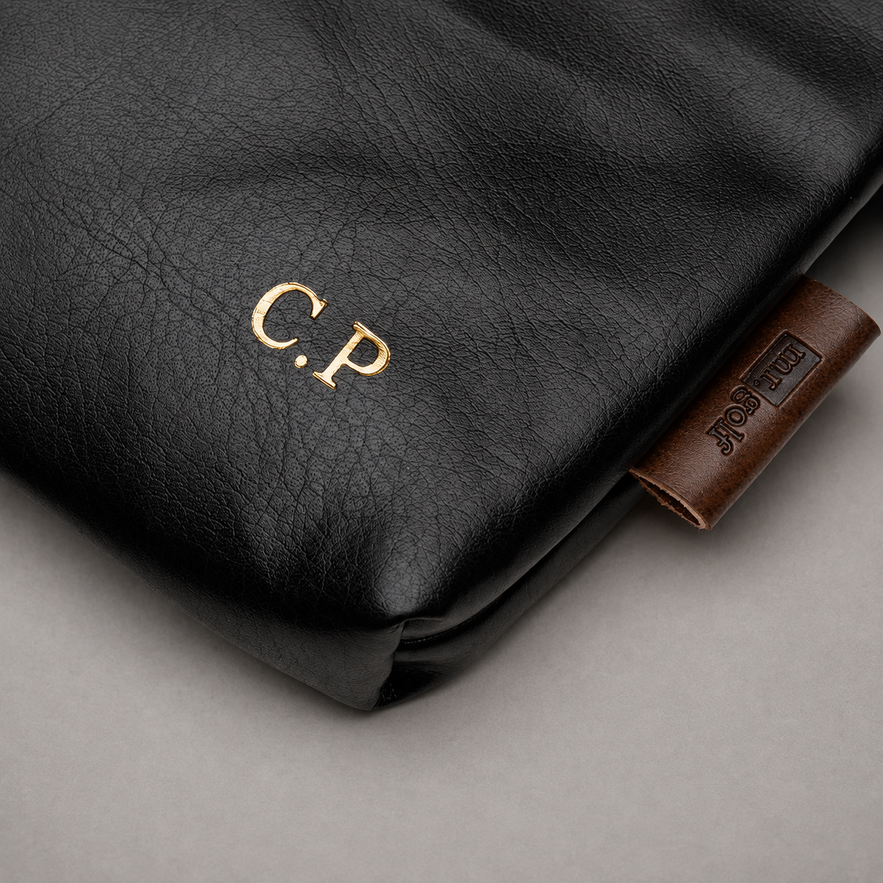 Personalised Golf Pouch Bag (Black)