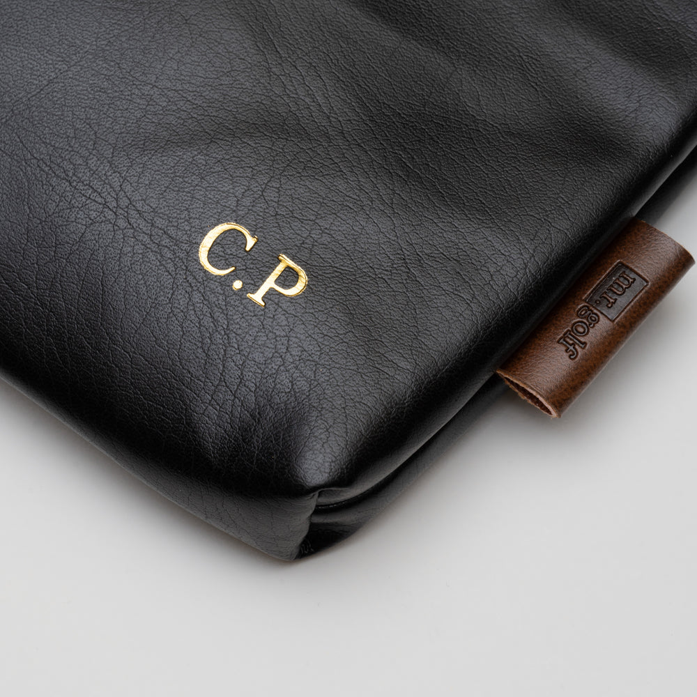 Personalised Golf Pouch Bag (Black)