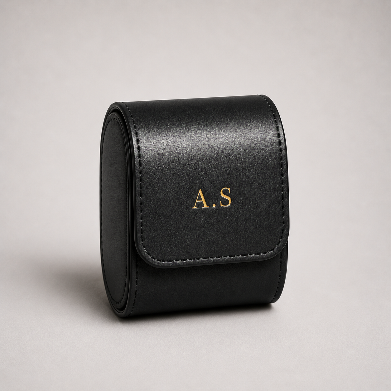 Personalised Premium Single Watch Case (Jet Black)
