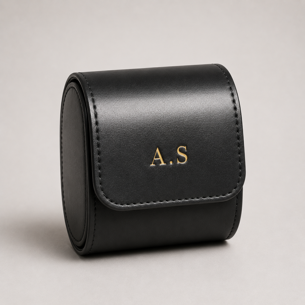 Personalised Premium Single Watch Case (Jet Black)