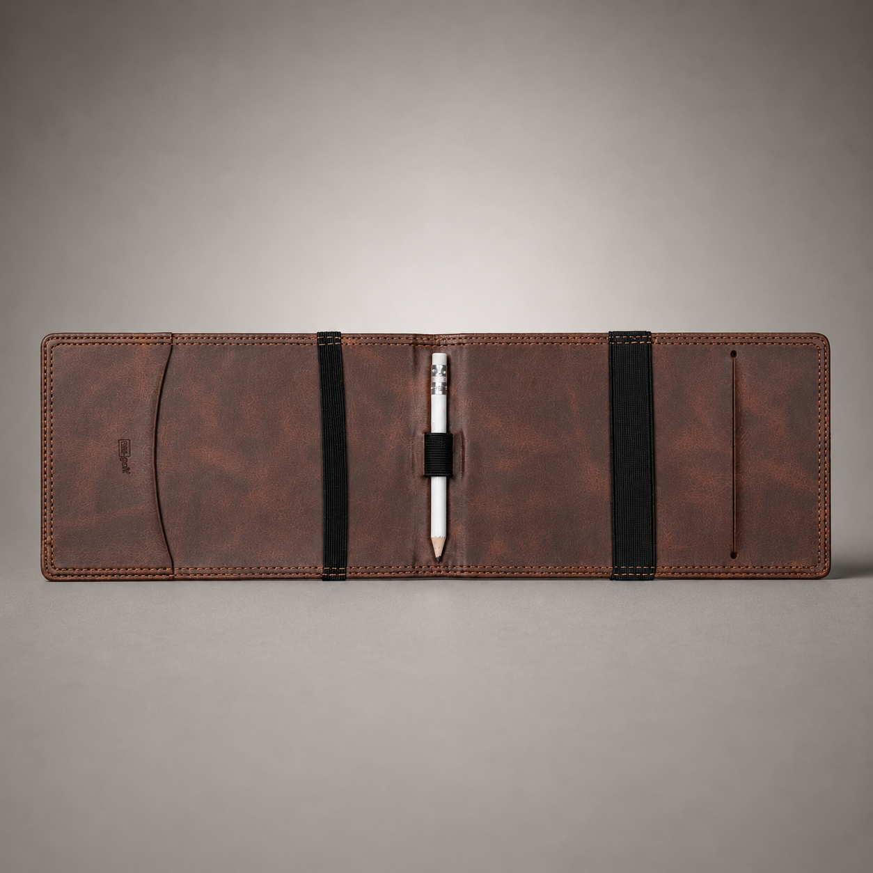 Personalised Golf Scorecard Holder (Brown)