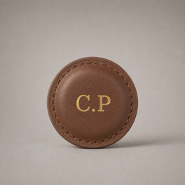 Personalised Golf Ball Marker (Brown)