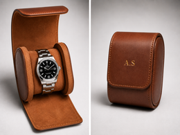 Personalised Premium Single Watch Case (Vintage Brown)