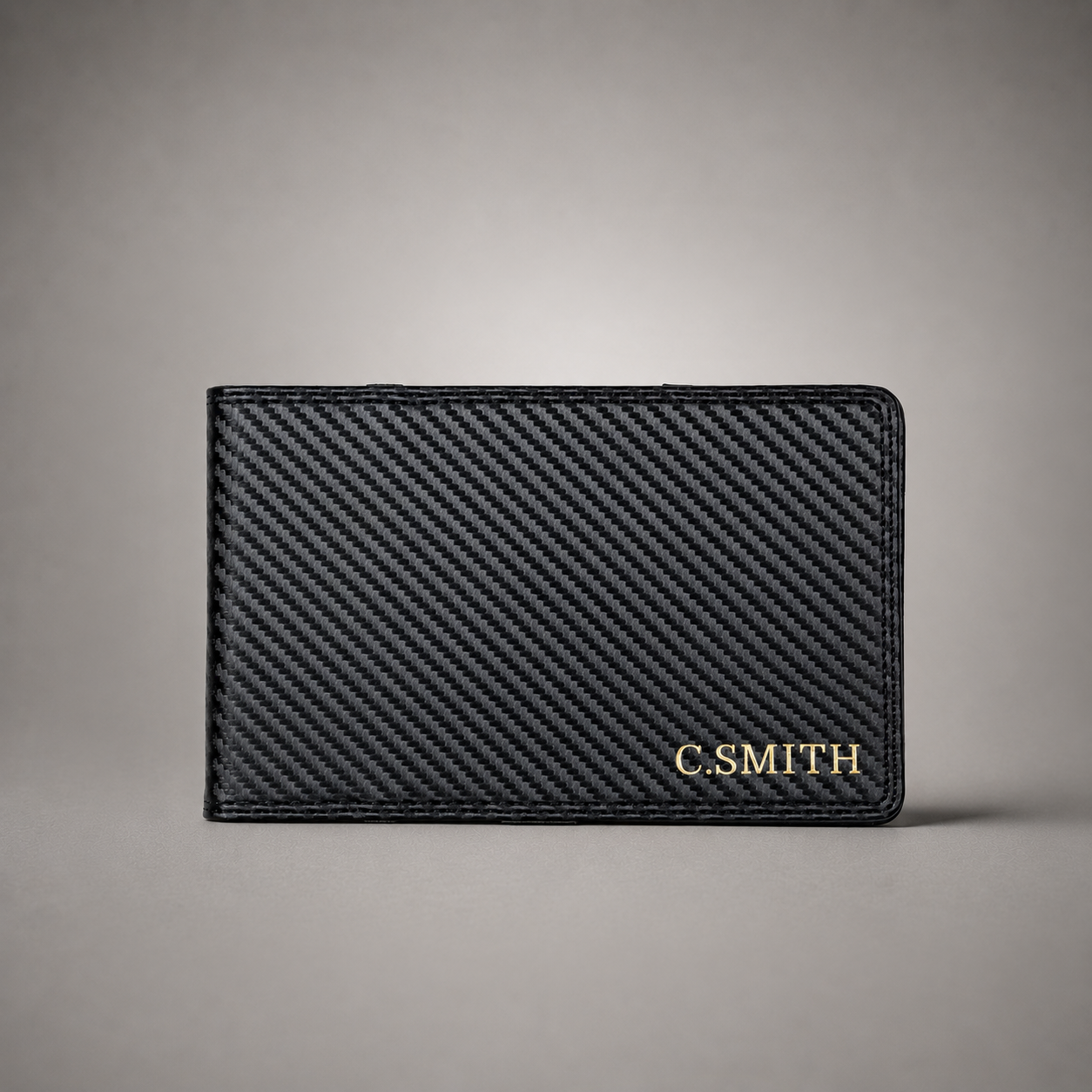 Personalised Golf Scorecard Holder (Carbon Fibre)