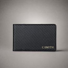 Personalised Golf Scorecard Holder (Carbon Fibre)