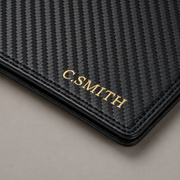 Personalised Golf Scorecard Holder (Carbon Fibre)
