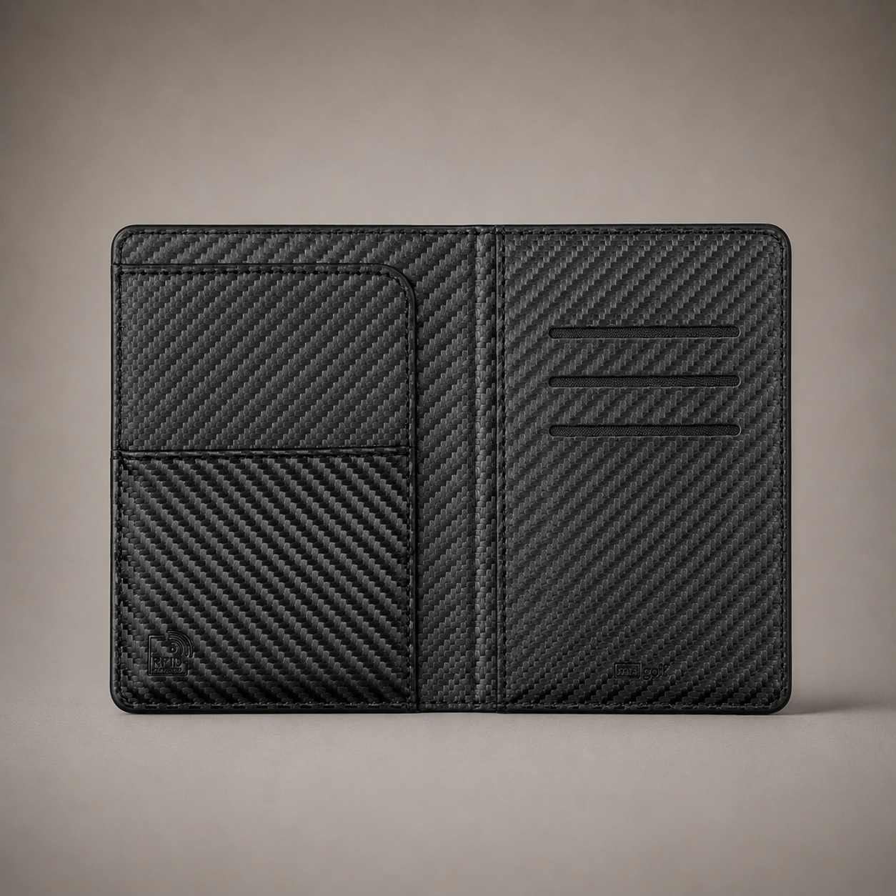 Personalised Passport Holder and Luggage Tag (Carbon Fibre)