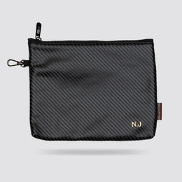 Personalised Premium Golf Pouch Bag (Carbon Fibre)