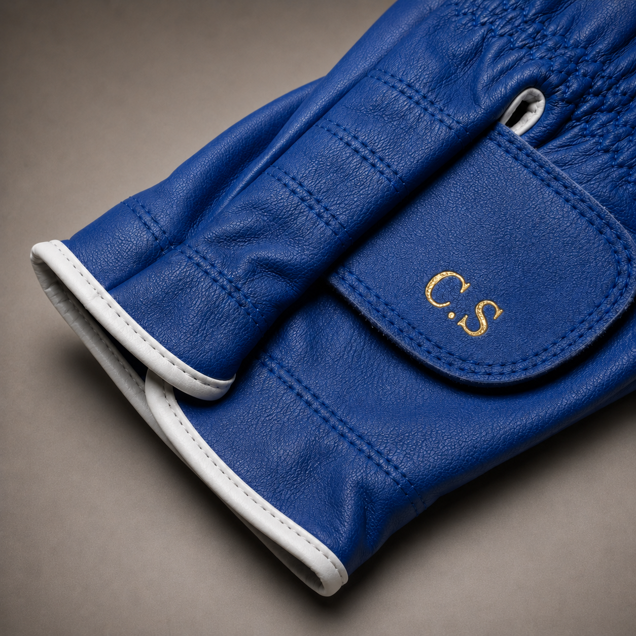 Personalised Premium Cabretta Leather Golf Glove (MENS) - Royal Blue