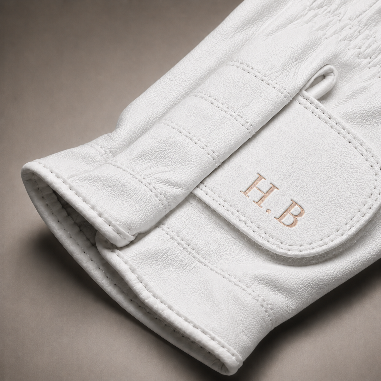 Personalised Premium Cabretta Leather Golf Glove (LADIES) - White