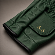 Personalised Premium Cabretta Leather Golf Glove (MENS) - Olive Green