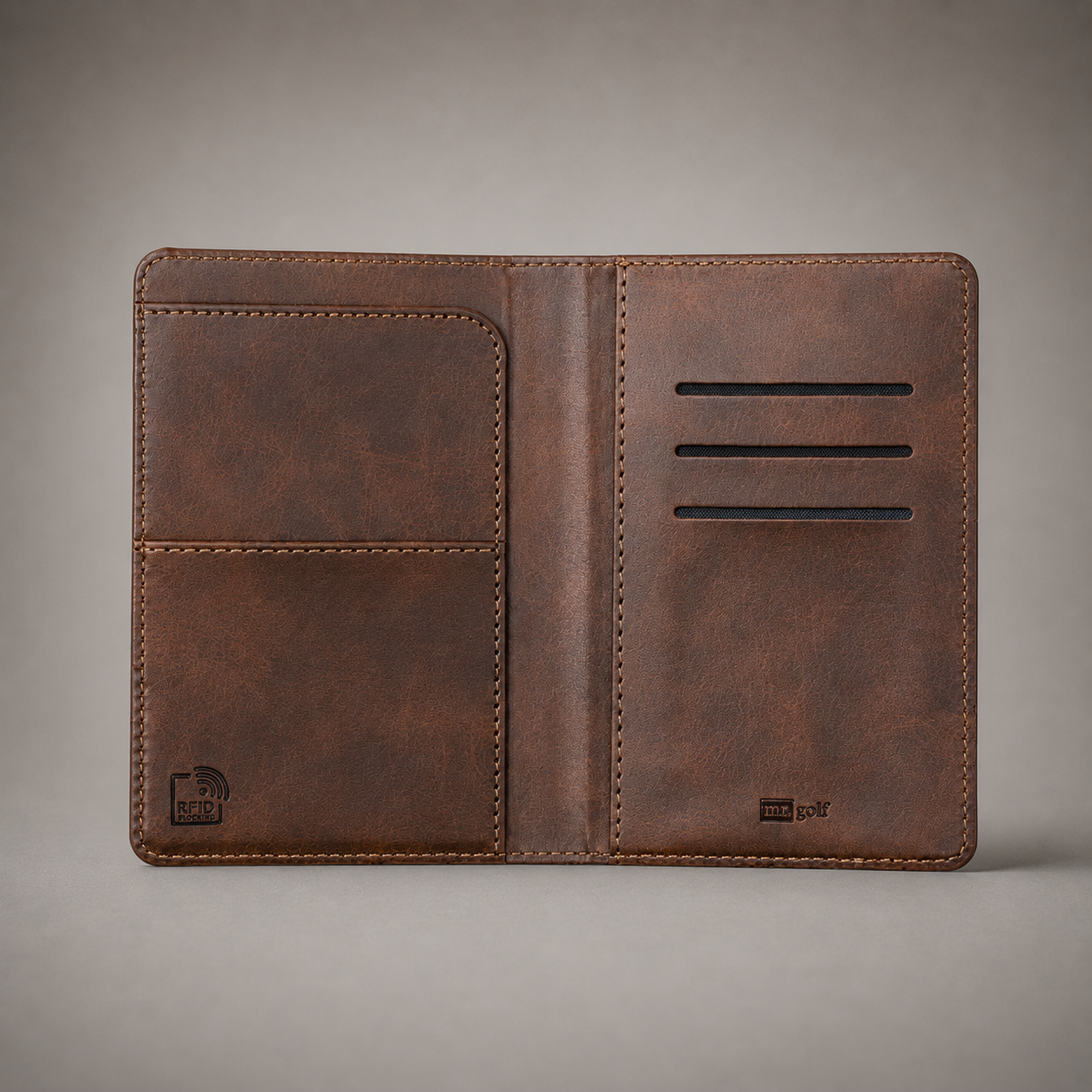 Personalised Passport Holder and Luggage Tag (Brown)
