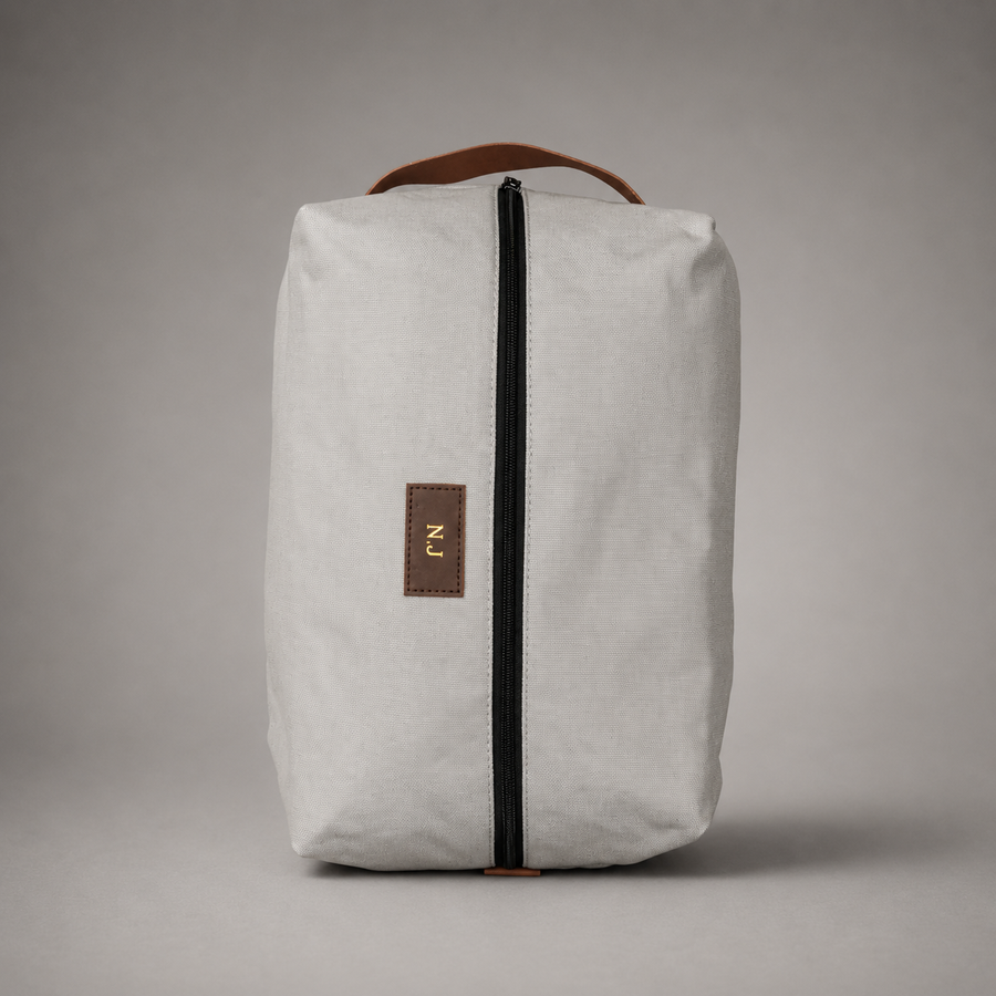 Personalised Golf Shoe Bag (Grey)