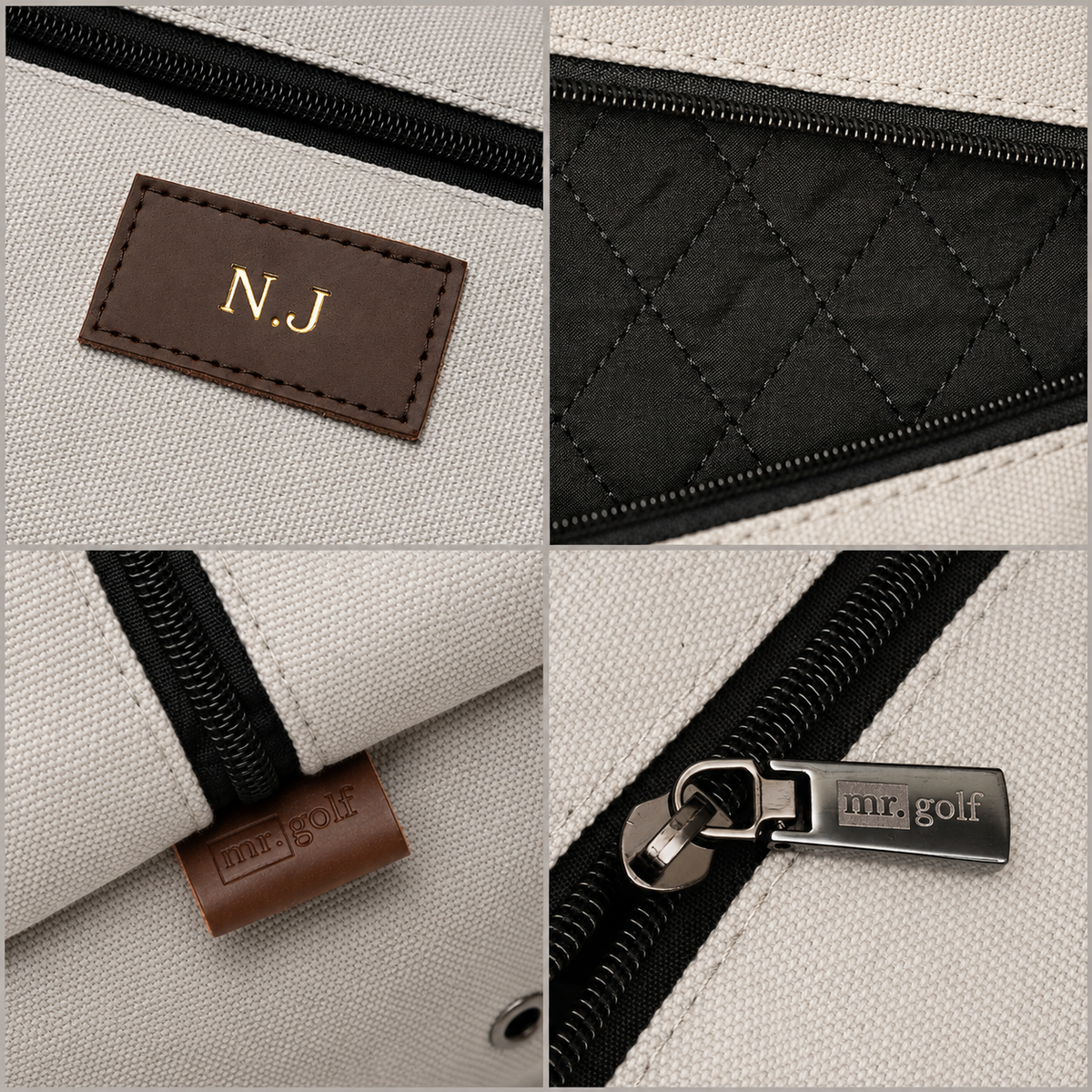 Personalised Golf Shoe Bag (Grey)