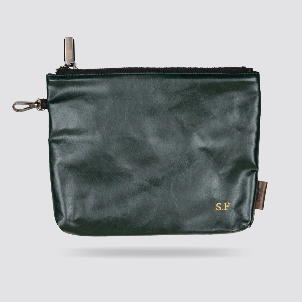 Personalised Golf Pouch Bag (Olive Green)