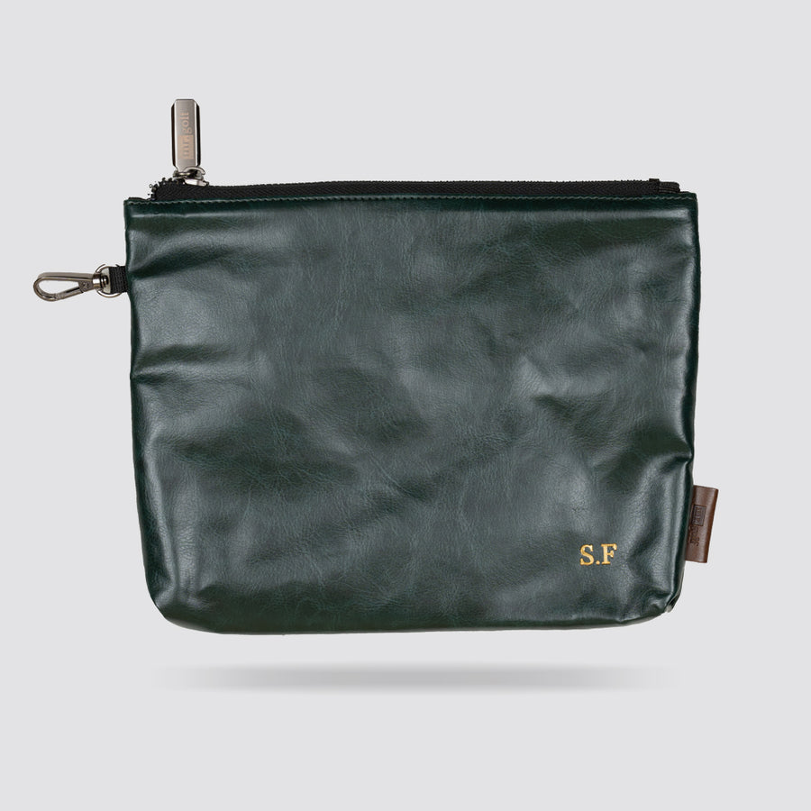 Personalised Golf Pouch Bag (Olive Green)