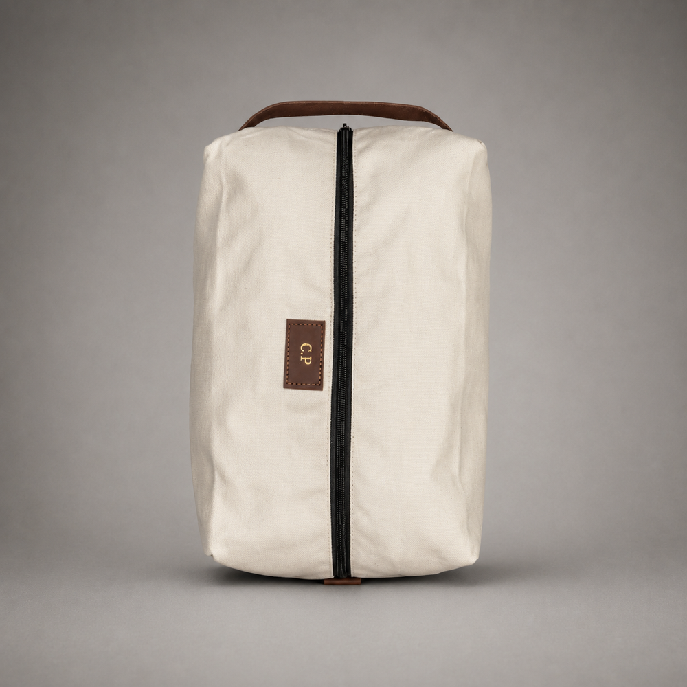 Personalised Golf Shoe Bag (Ivory)