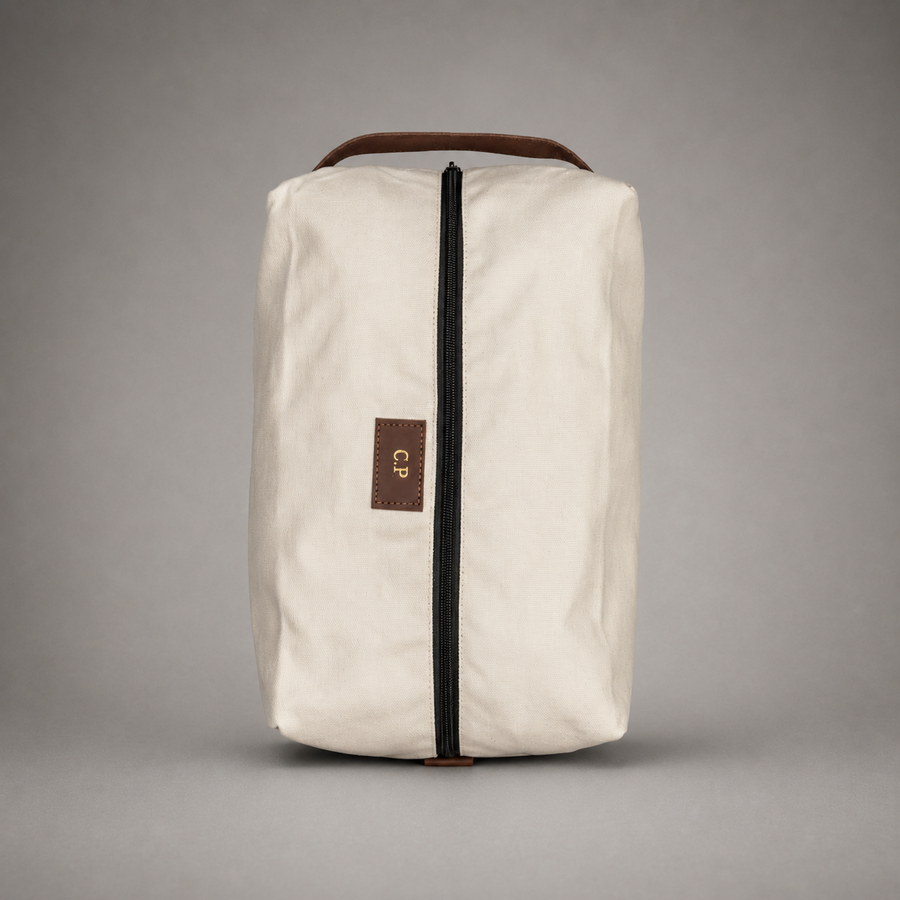 Personalised Golf Shoe Bag (Ivory)