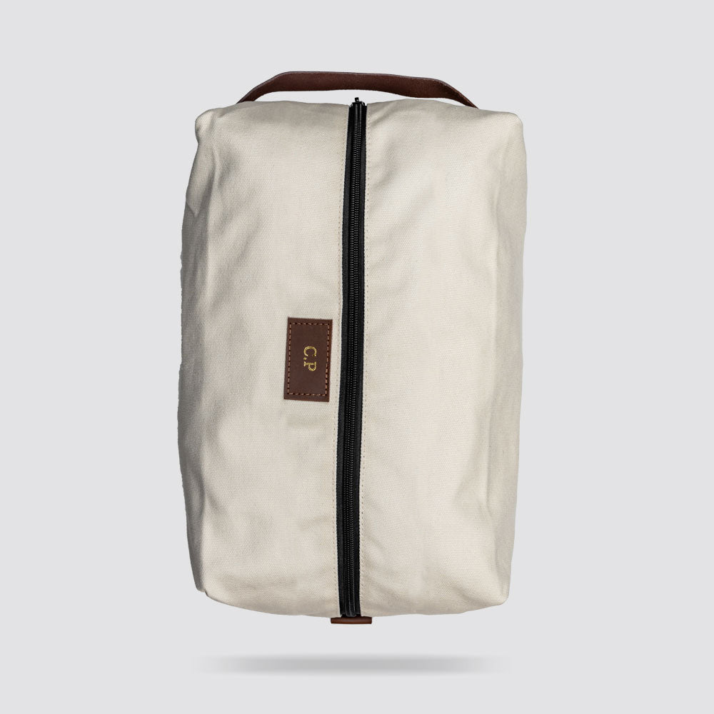 Personalised Golf Shoe Bag (Ivory)