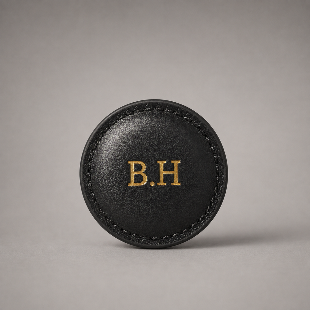 Personalised Golf Ball Marker (Jet Black)