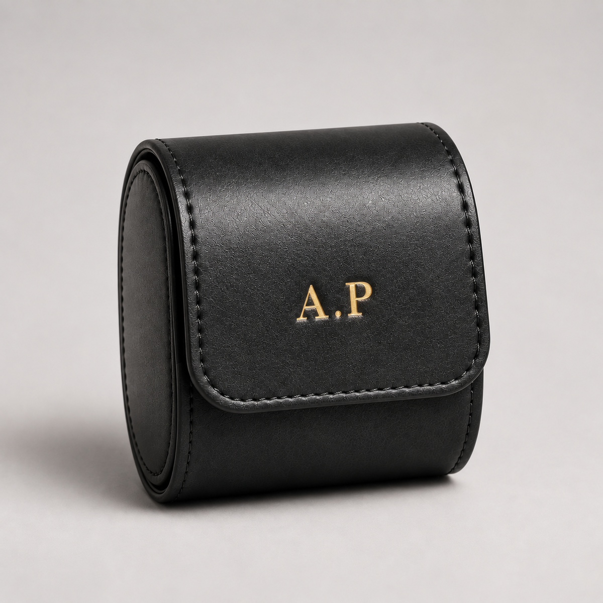 Personalised Premium Single Watch Case (Jet Black)