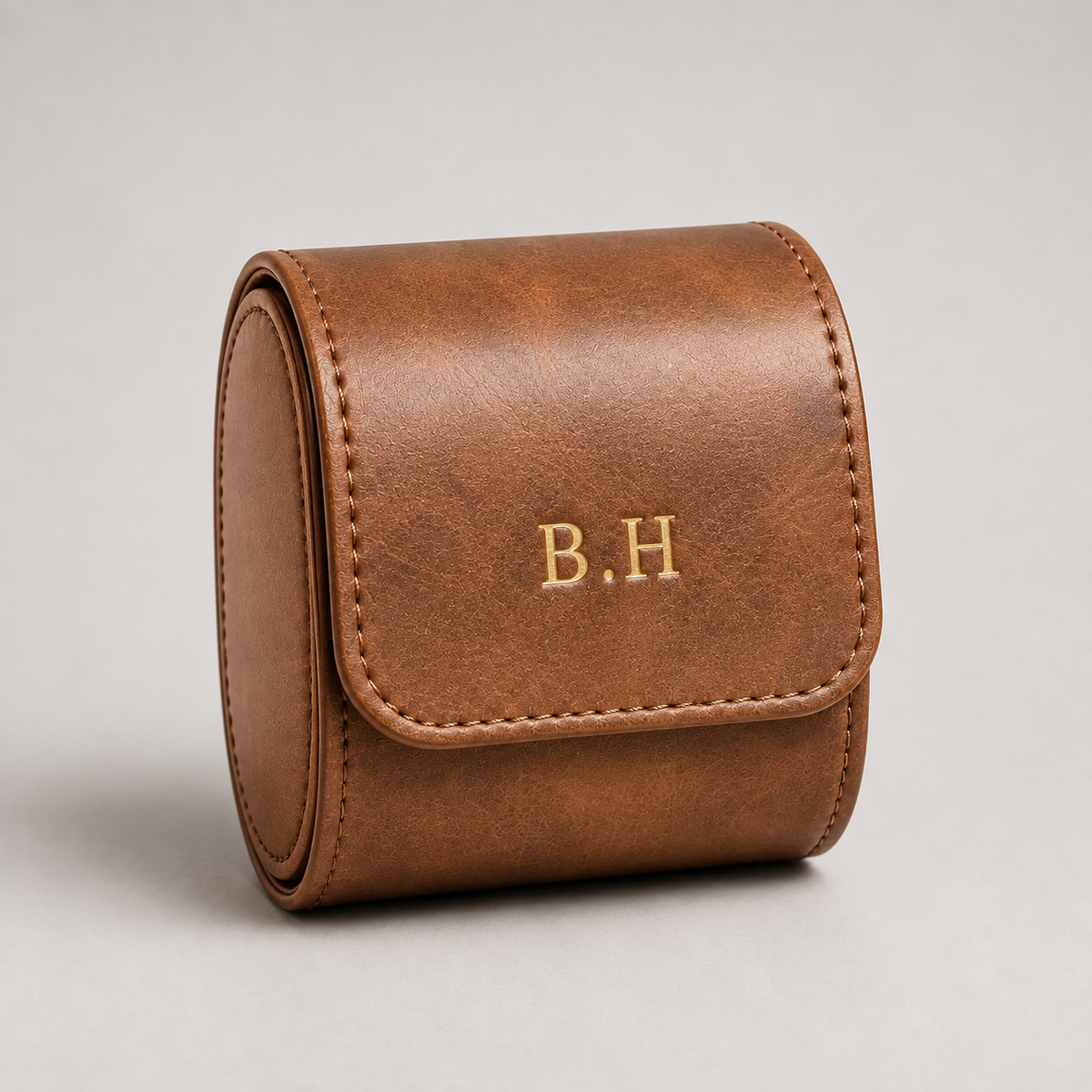Personalised Premium Single Watch Case (Vintage Brown)