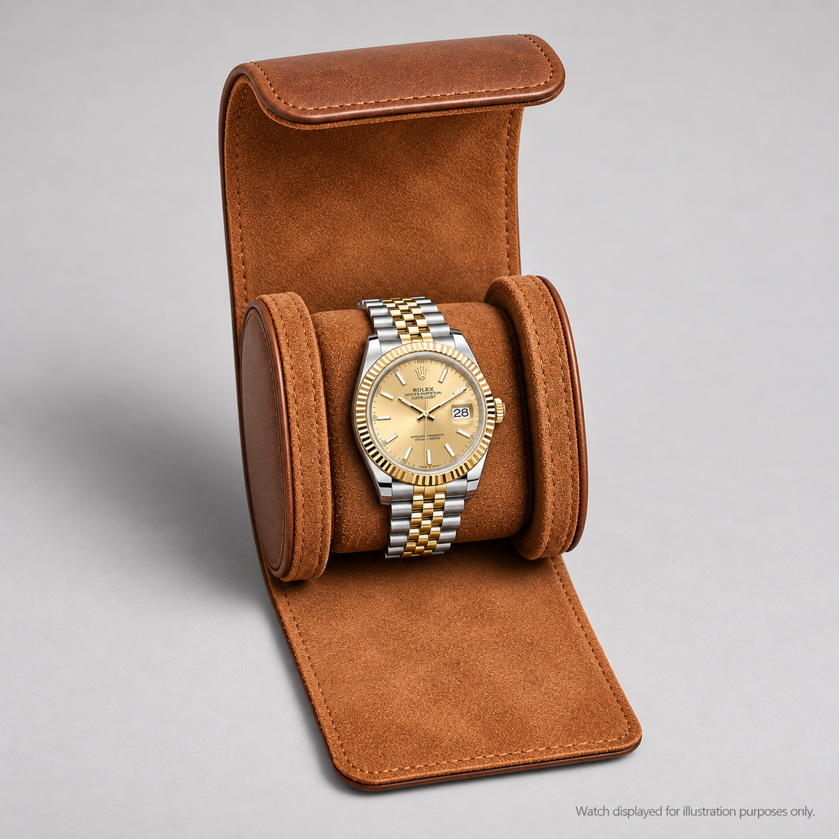 Personalised Premium Single Watch Case (Vintage Brown)