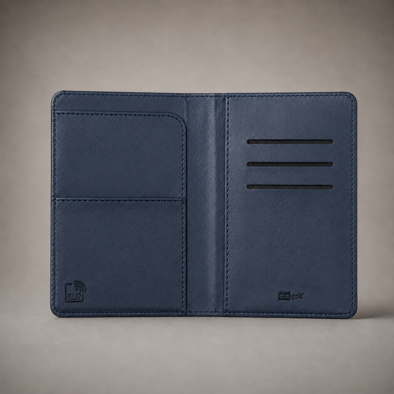 Personalised Passport Holder and Luggage Tag (Navy)