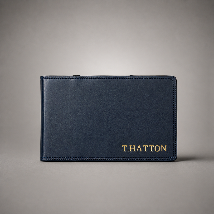 Personalised Golf Scorecard Holder (Navy)