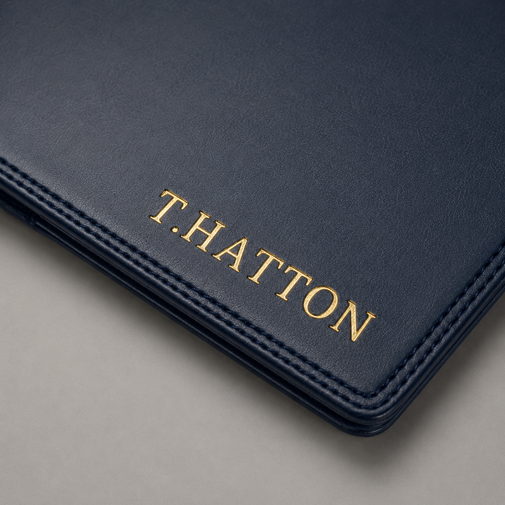 Personalised Golf Scorecard Holder (Navy)