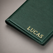 Personalised Passport Holder and Luggage Tag (Olive Green)