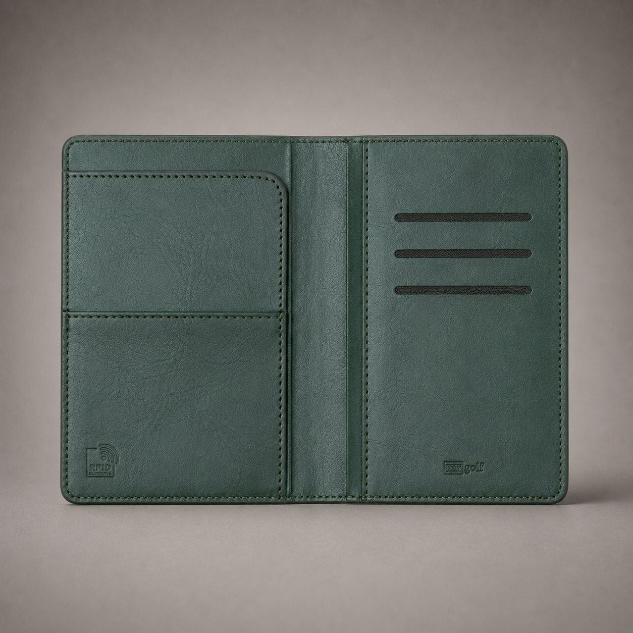 Personalised Passport Holder and Luggage Tag (Olive Green)