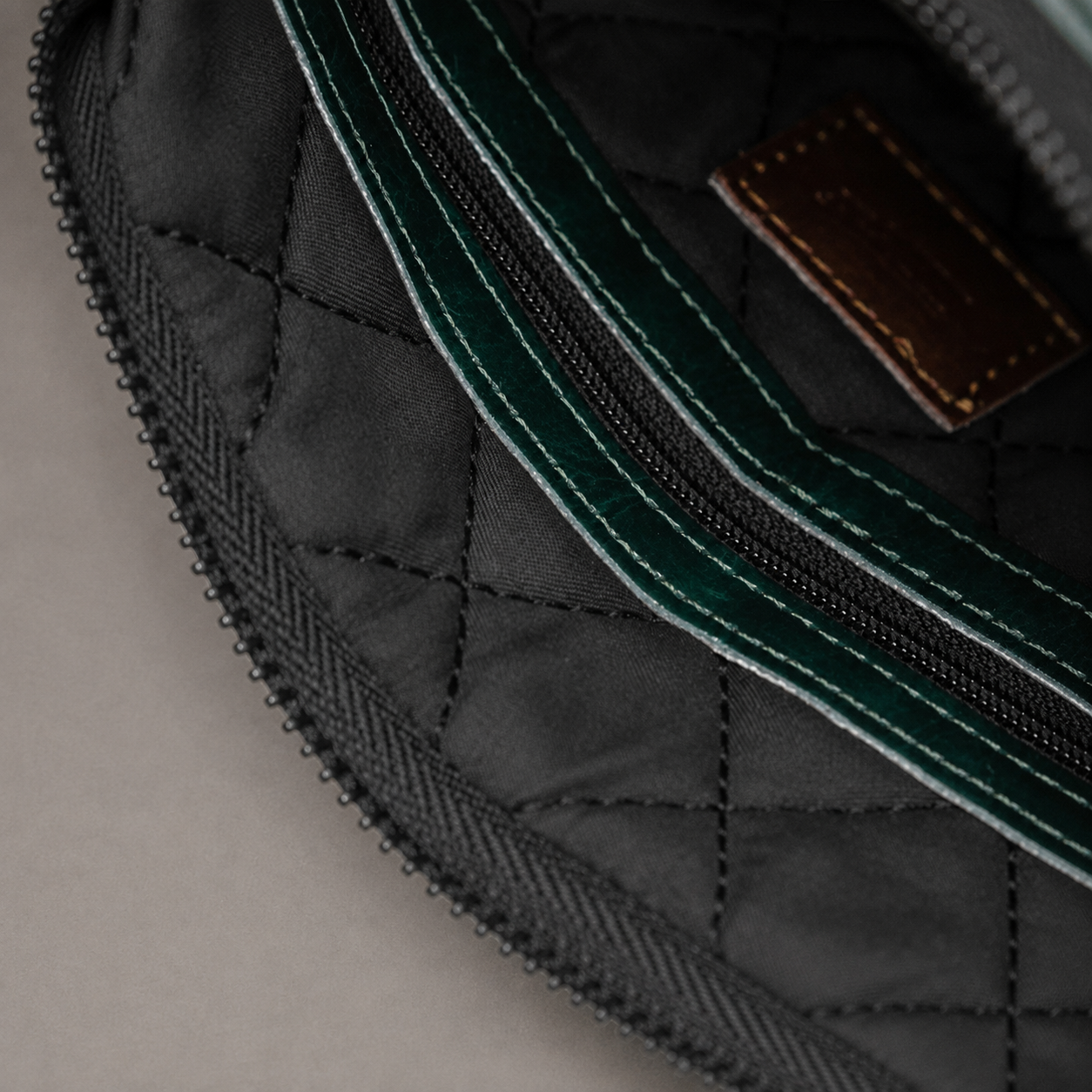 Personalised Golf Pouch Bag (Olive Green)