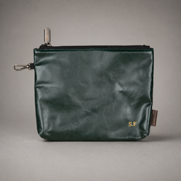 Personalised Golf Pouch Bag (Olive Green)