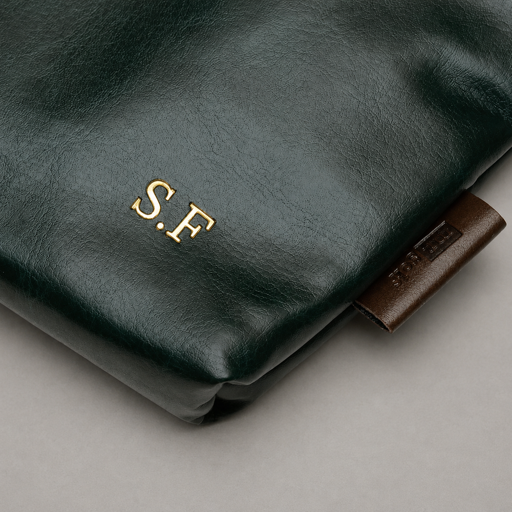 Personalised Golf Pouch Bag (Olive Green)