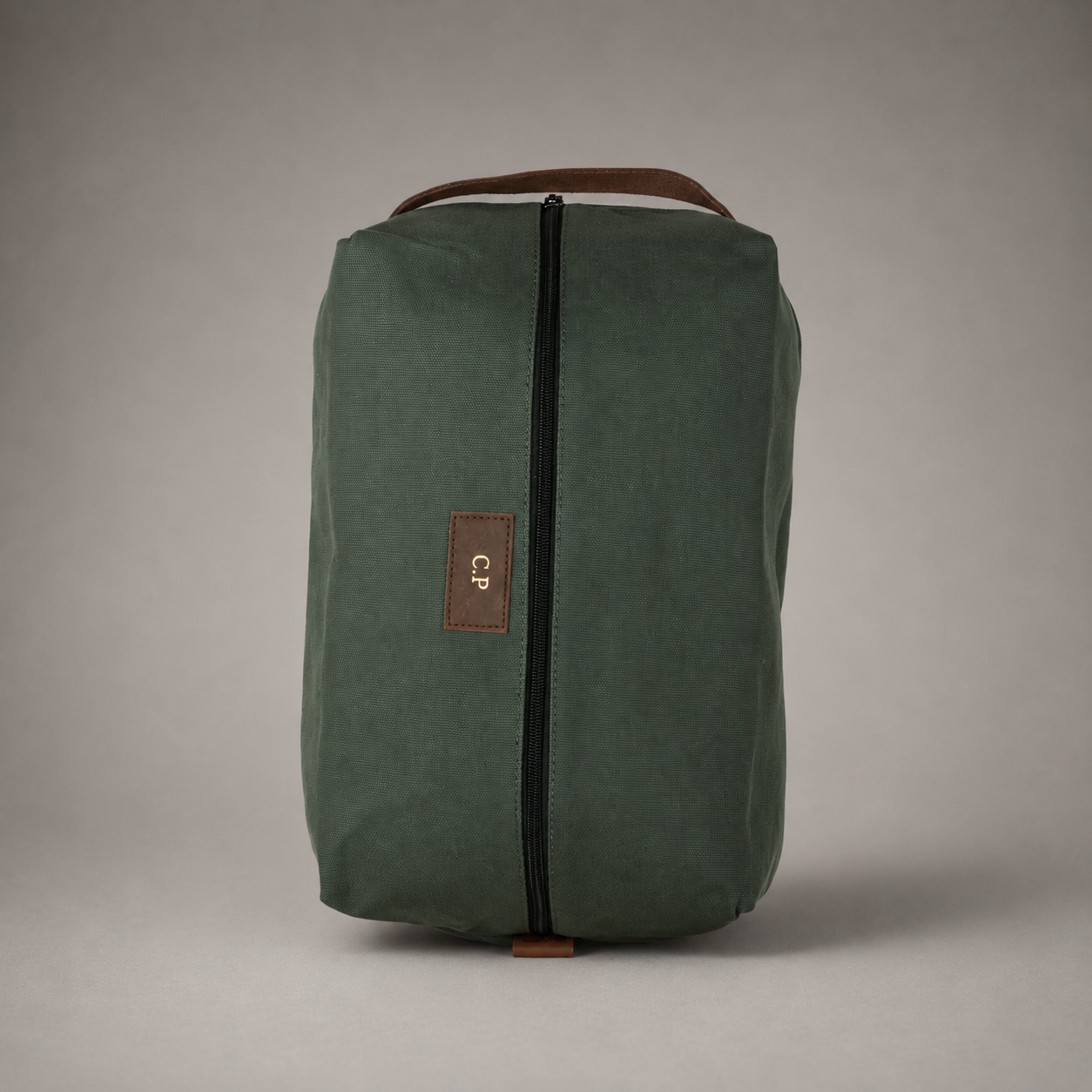 Personalised Golf Shoe Bag (Olive Green)