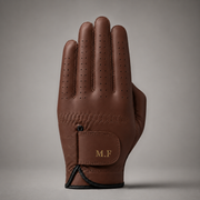 Personalised Premium Cabretta Leather Golf Glove (MENS) - Cognac Brown