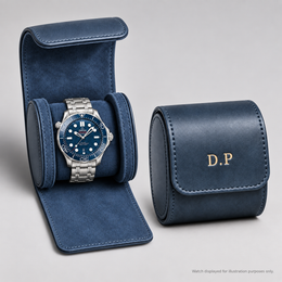Personalised Premium Single Watch Case (Navy)
