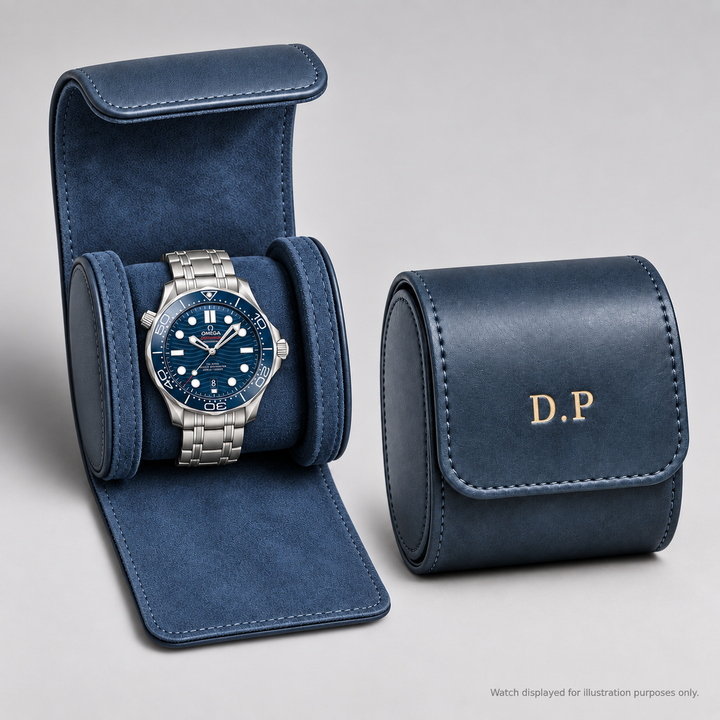 Personalised Premium Single Watch Case (Navy)