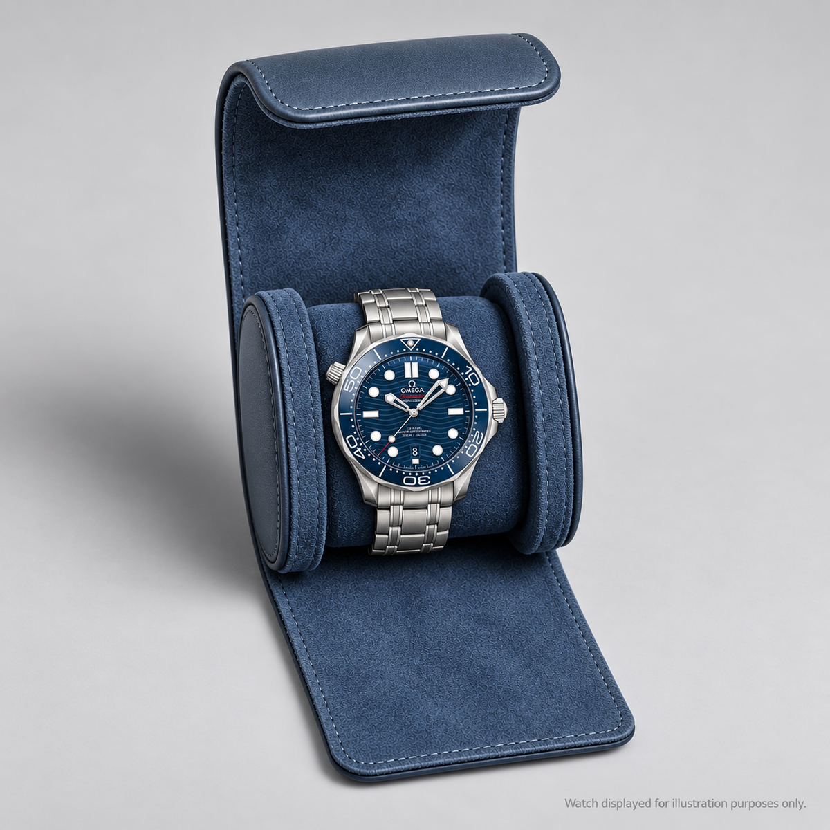 Personalised Premium Single Watch Case (Navy)