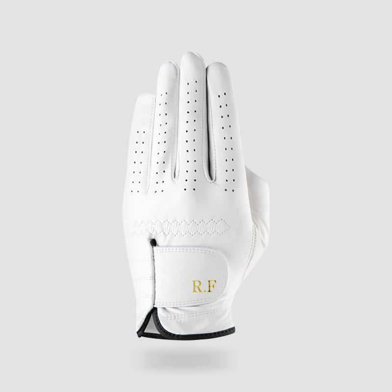 Personalised Premium Cabretta Leather Golf Glove (MENS) - White